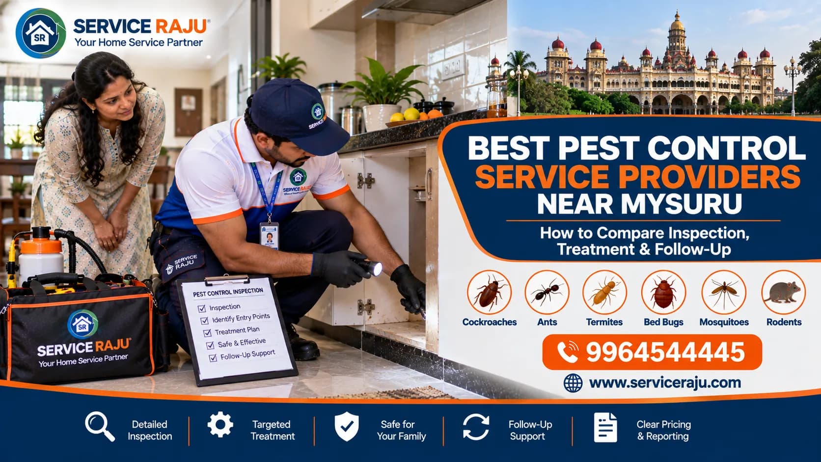 Best Pest Control Service Providers Near Mysuru: 7 Options to Compare