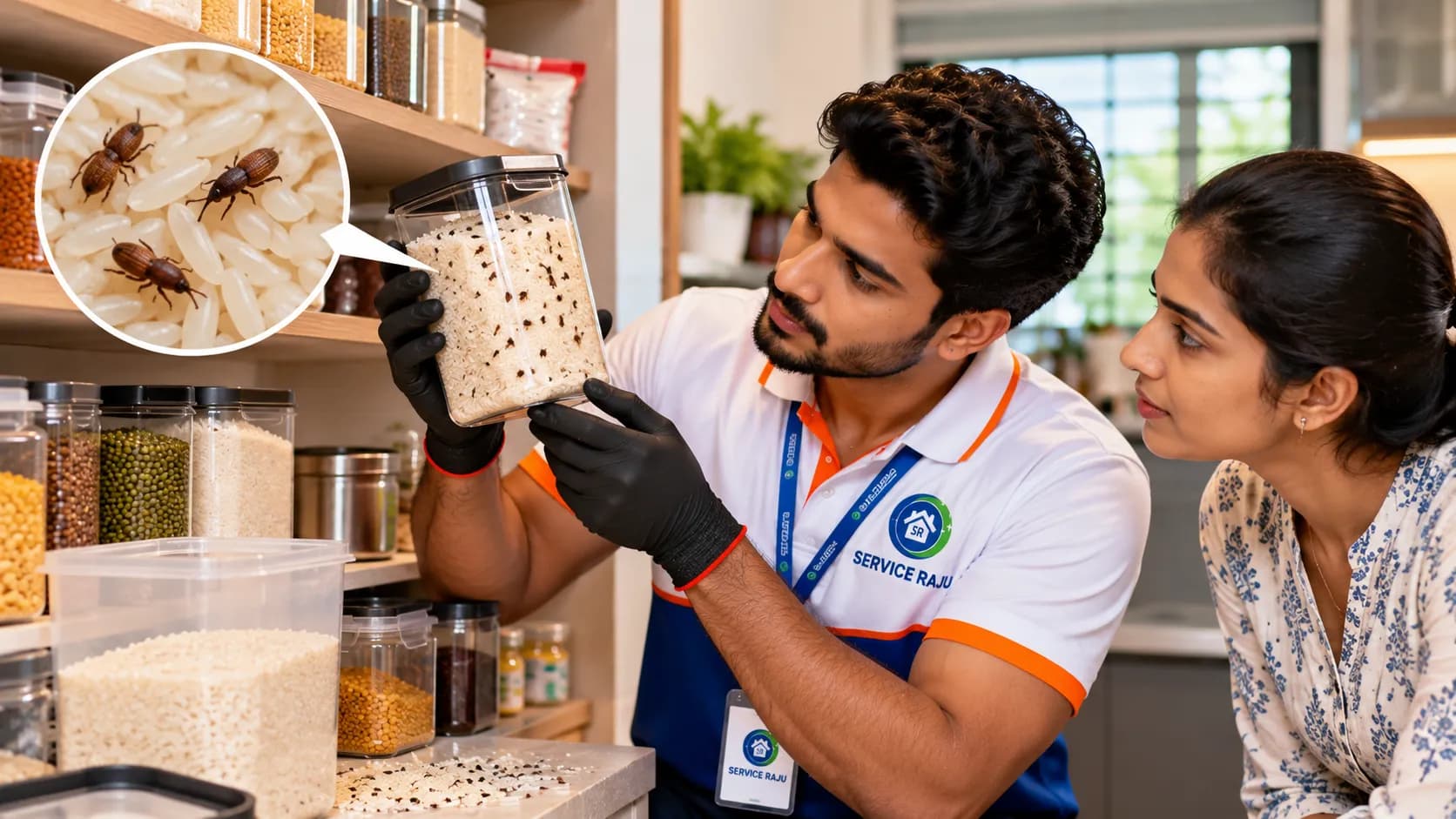 Tiny Beetles in Rice or Dal? Pantry Pest Control in Mysore