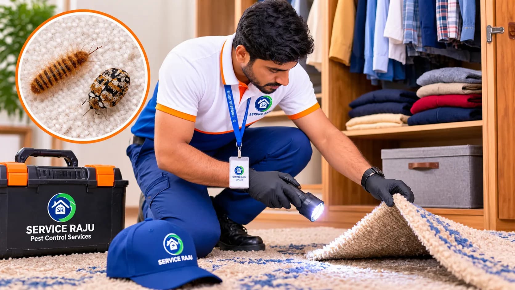 Tiny Beetles Damaging Rugs and Clothes? Carpet Beet