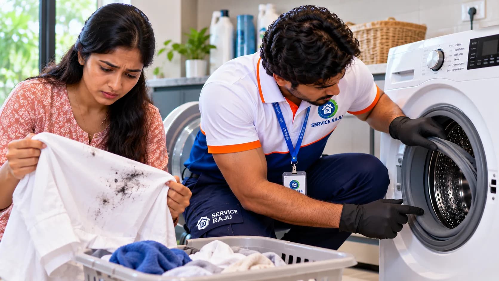 Washing Machine Leaving Black Marks on Clothes? Causes and Repair Guide