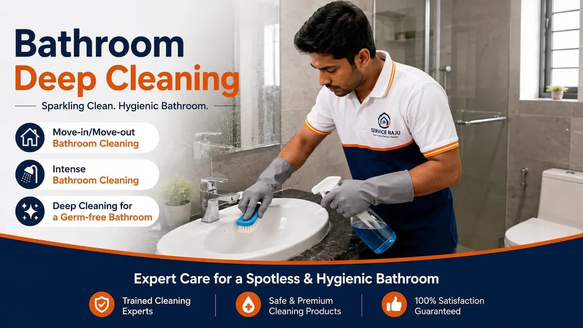 Bathroom Deep Cleaning in Mysuru | Service Raju
