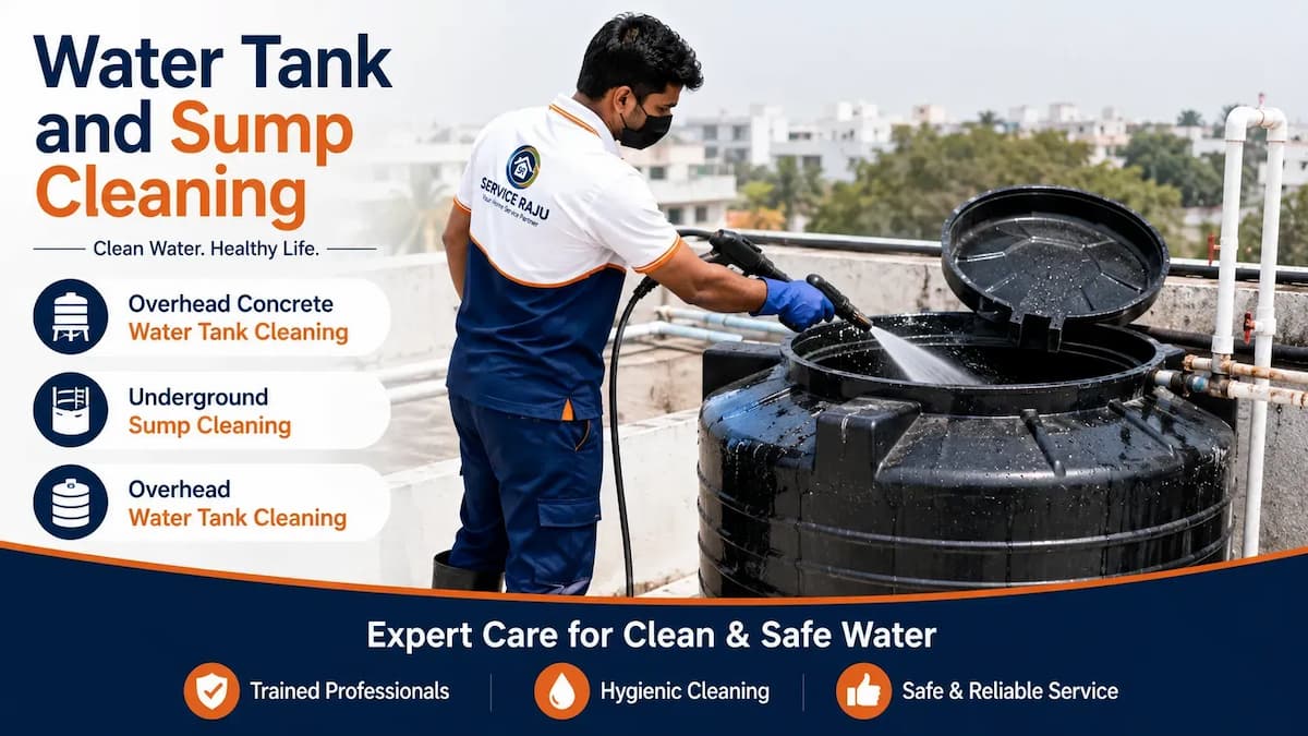 Water Tank & Sump Cleaning in Mysuru | Service Raju