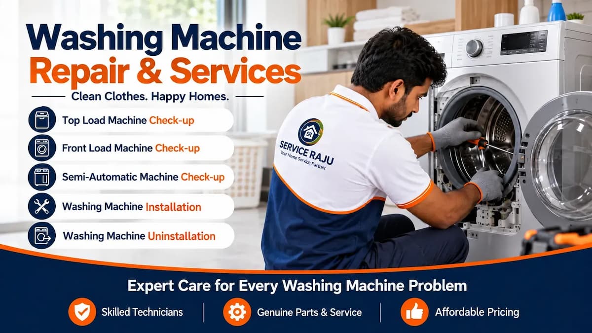 Washing Machine Repair & Services in Mysuru | Service Raju