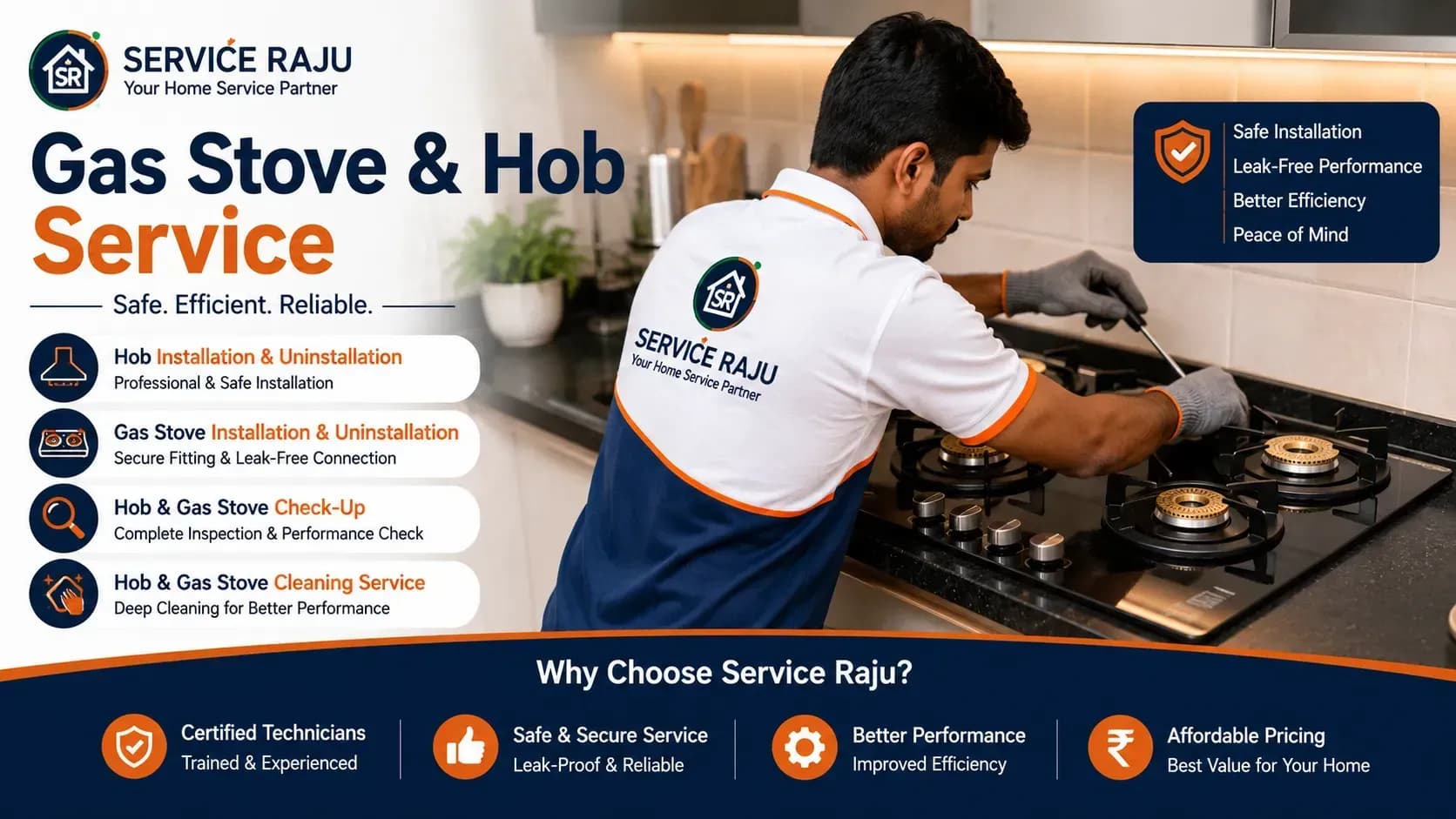 Gas Stove & Hob Service in Mysuru | Service Raju