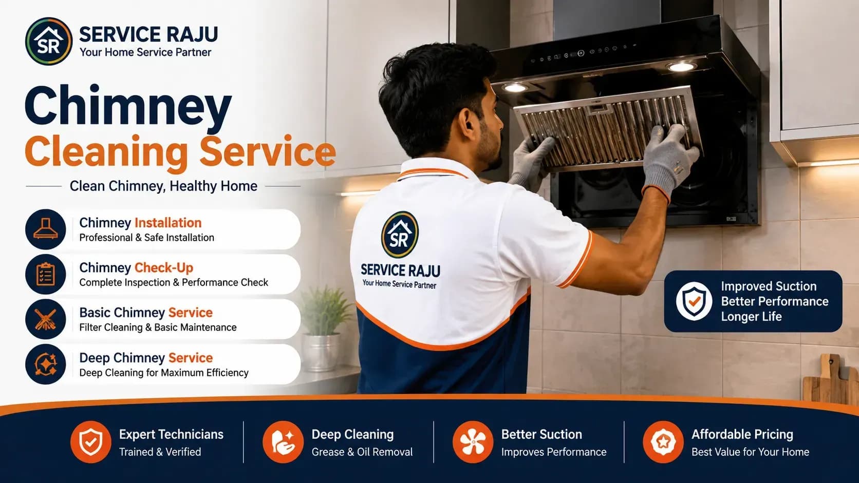 Chimney Cleaning & Services in Mysuru | Service Raju