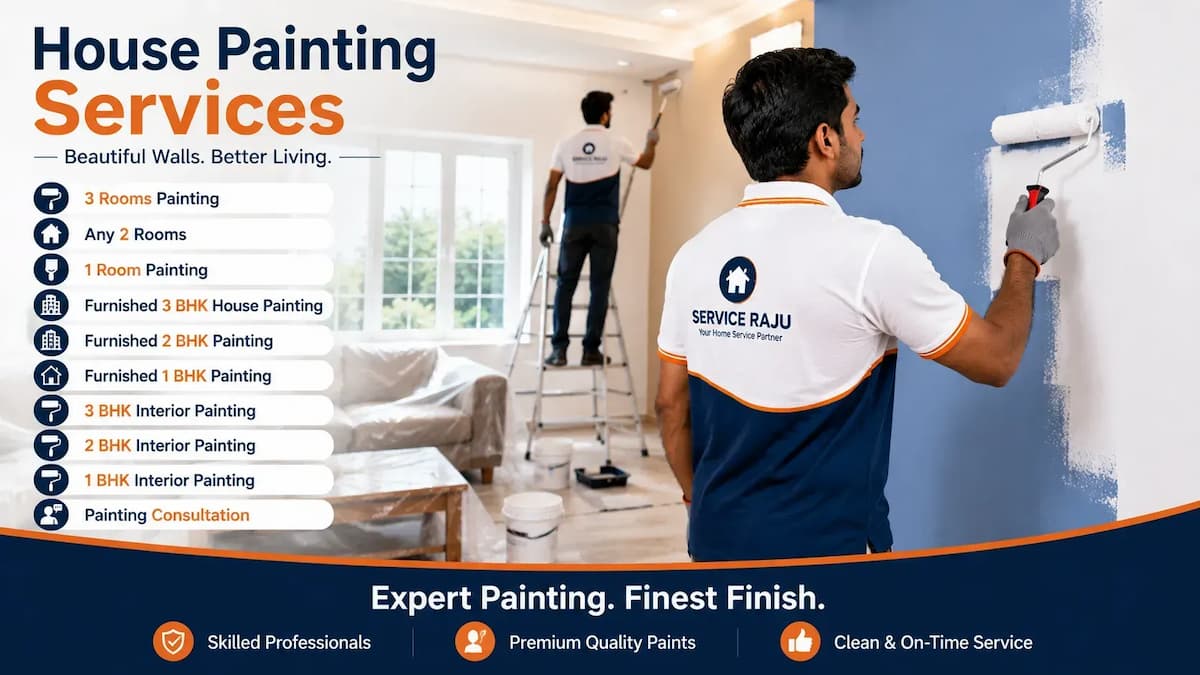House Painting in Mysuru | Interior Painting Services | Service Raju