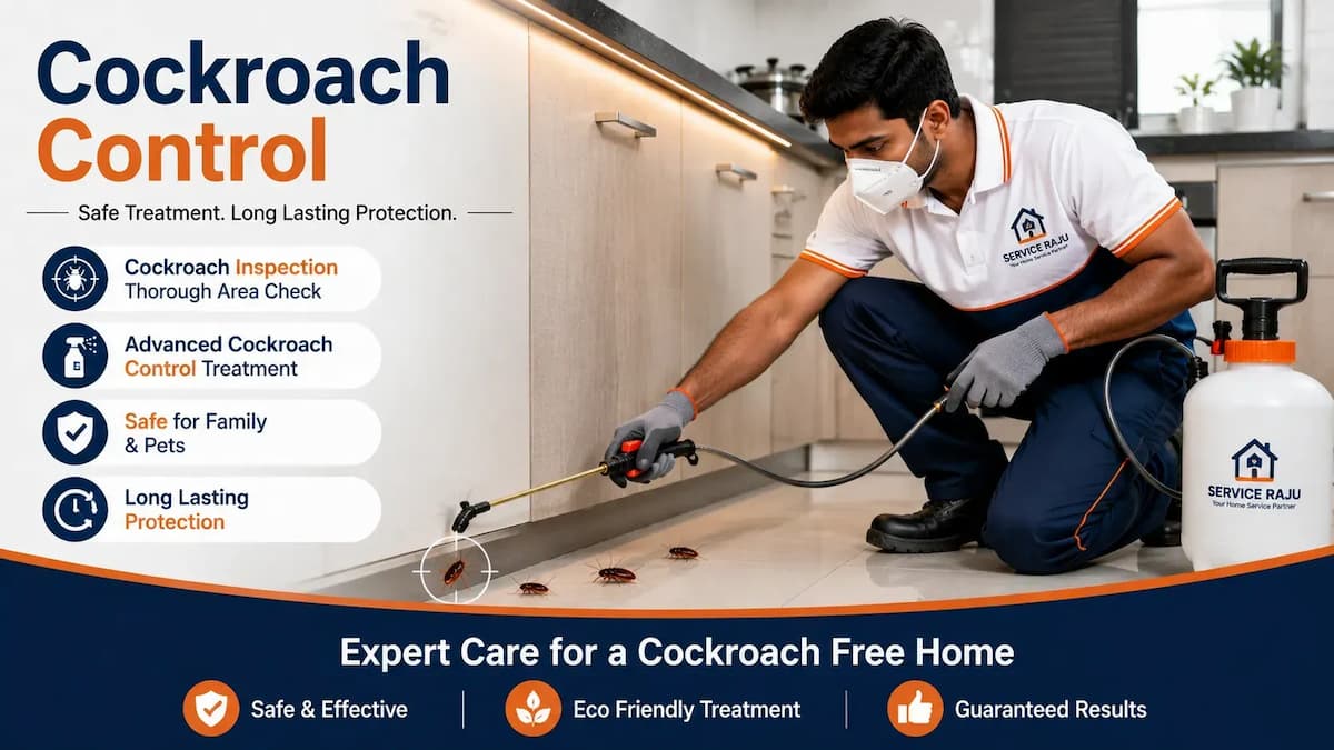 Cockroach Control Treatment in Mysuru | Service Raju