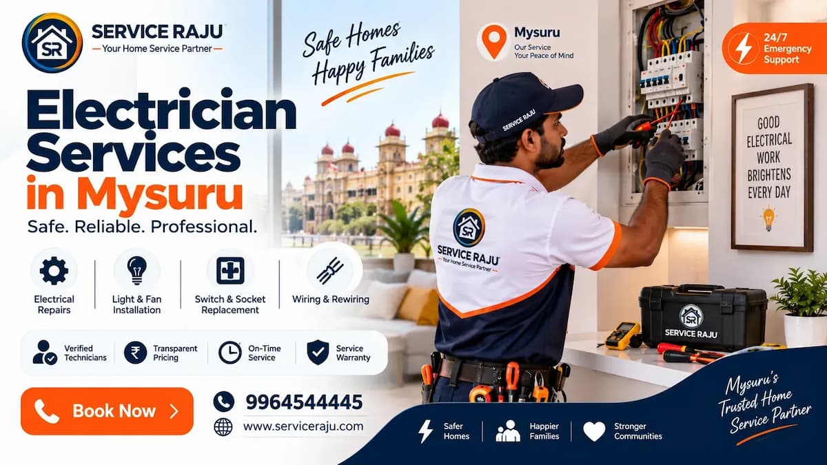 Electrical Repair & Maintenance in Mysuru | Service Raju