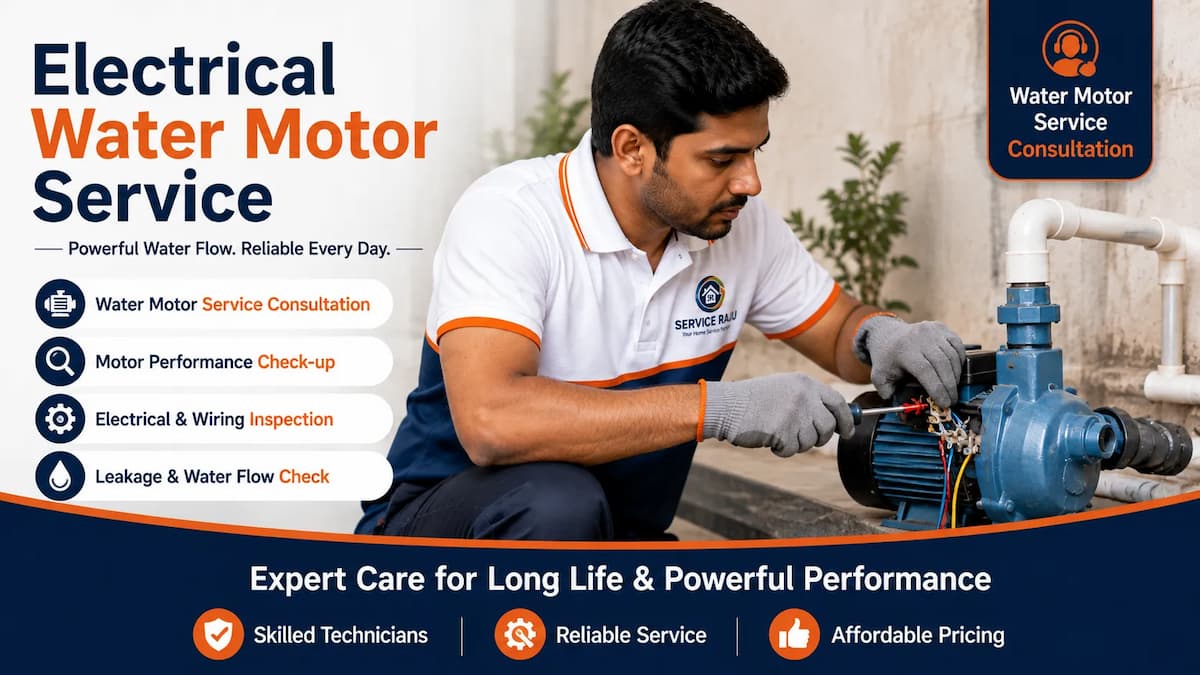 Electrical Water Motor Service in Mysuru | Service Raju