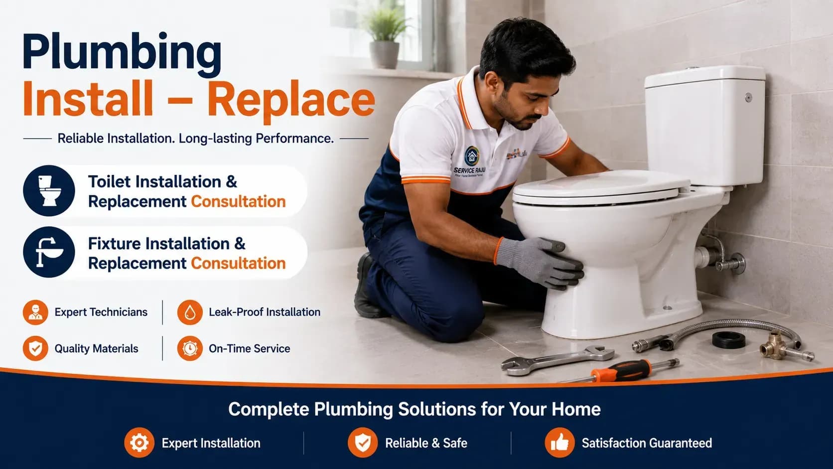 Plumbing Installation & Replacement in Mysuru | Service Raju