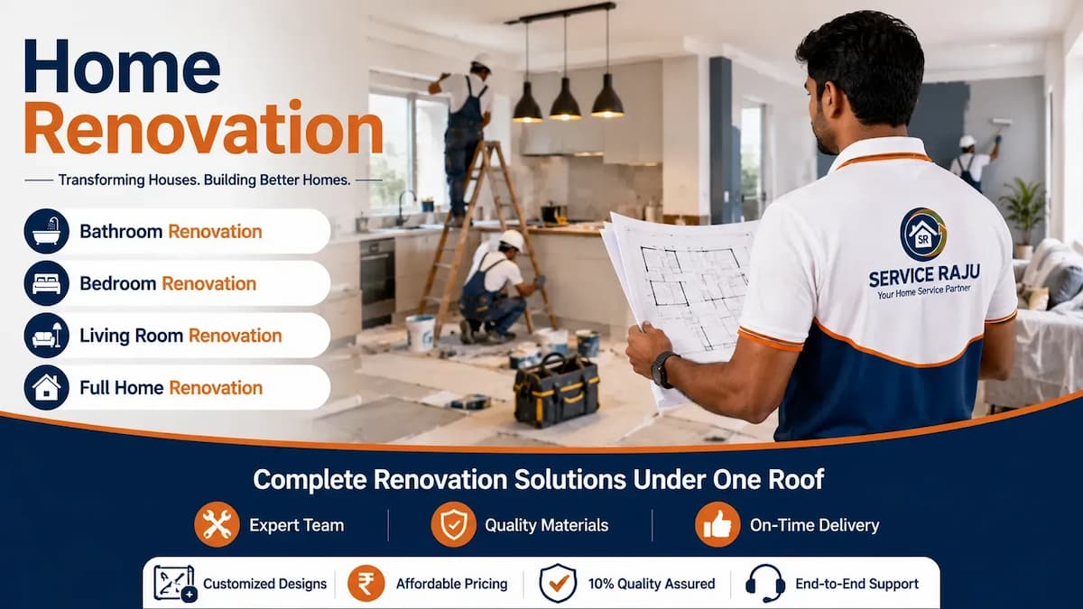 Home Renovation in Mysuru | Full Home & Room Renovation | Service Raju