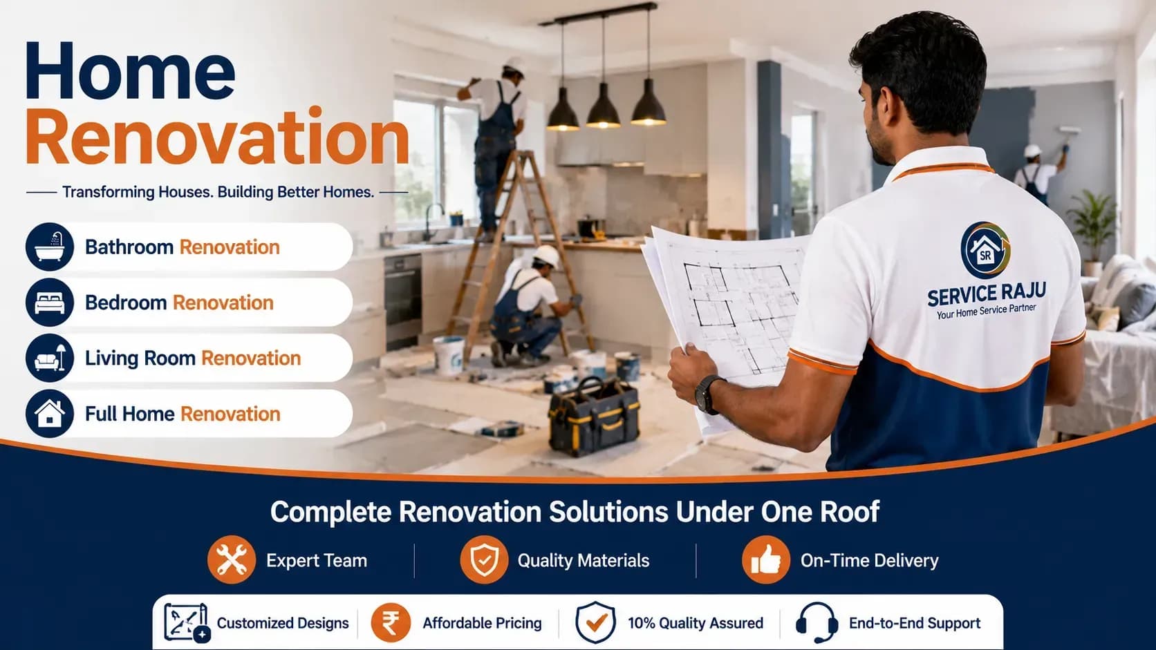 Home Renovation in Mysuru | Full Home & Room Renovation | Service Raju