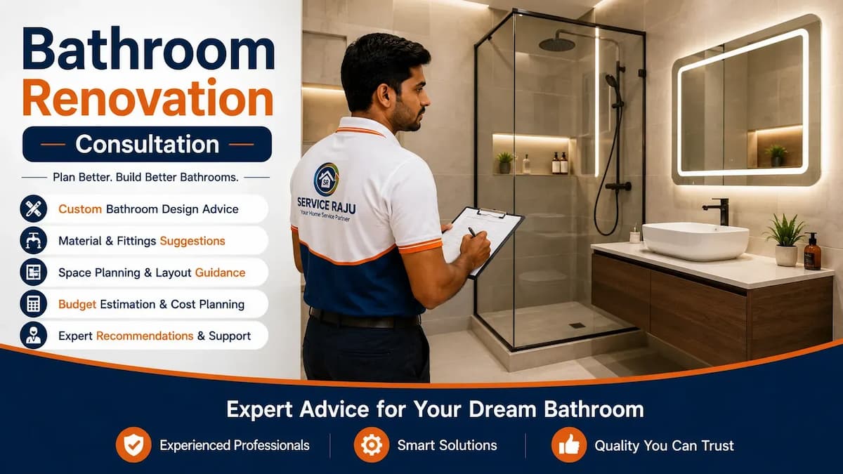 Bathroom Renovation Consultation in Mysuru | Service Raju