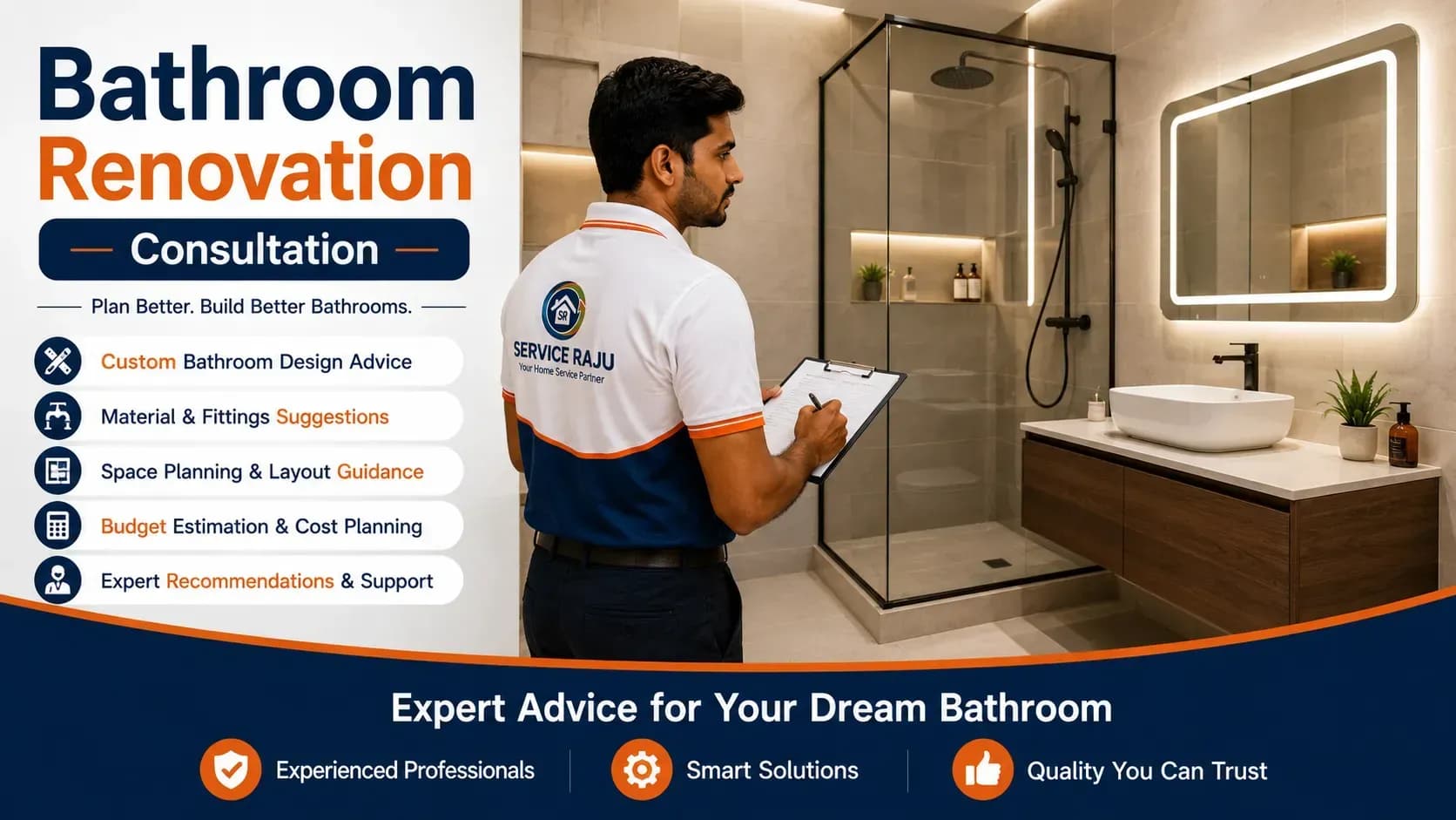 Bathroom Renovation Consultation in Mysuru | Service Raju