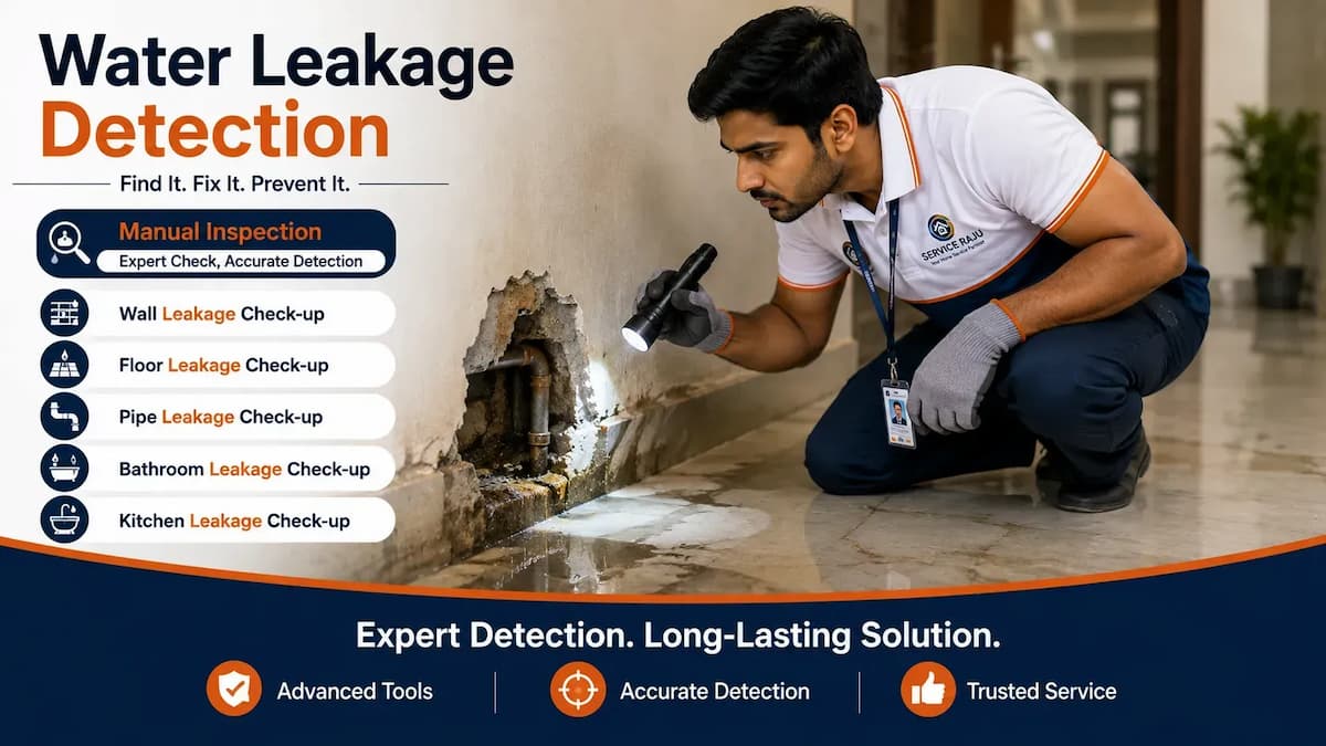 Water Leakage Detection (Manual Inspection) in Mysuru | Service Raju