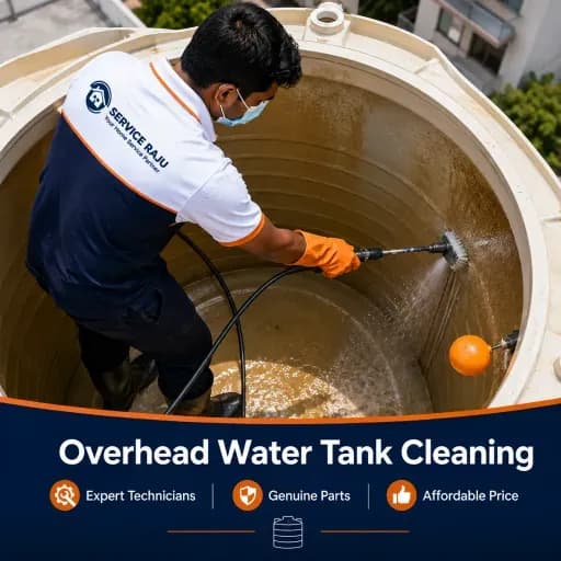 Overhead Water Tank Cleaning
