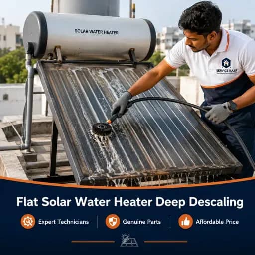 Flat Solar Water Heater Deep Descaling
