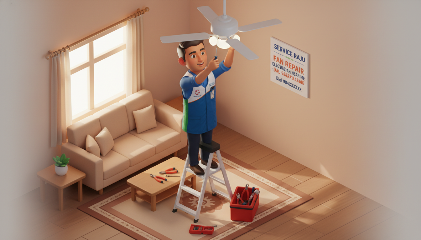 Sweating in Mysore? Get The #1 Fan Repair Electrician Near Me For Same-Day Cooling Relief This 2026 thumnail
