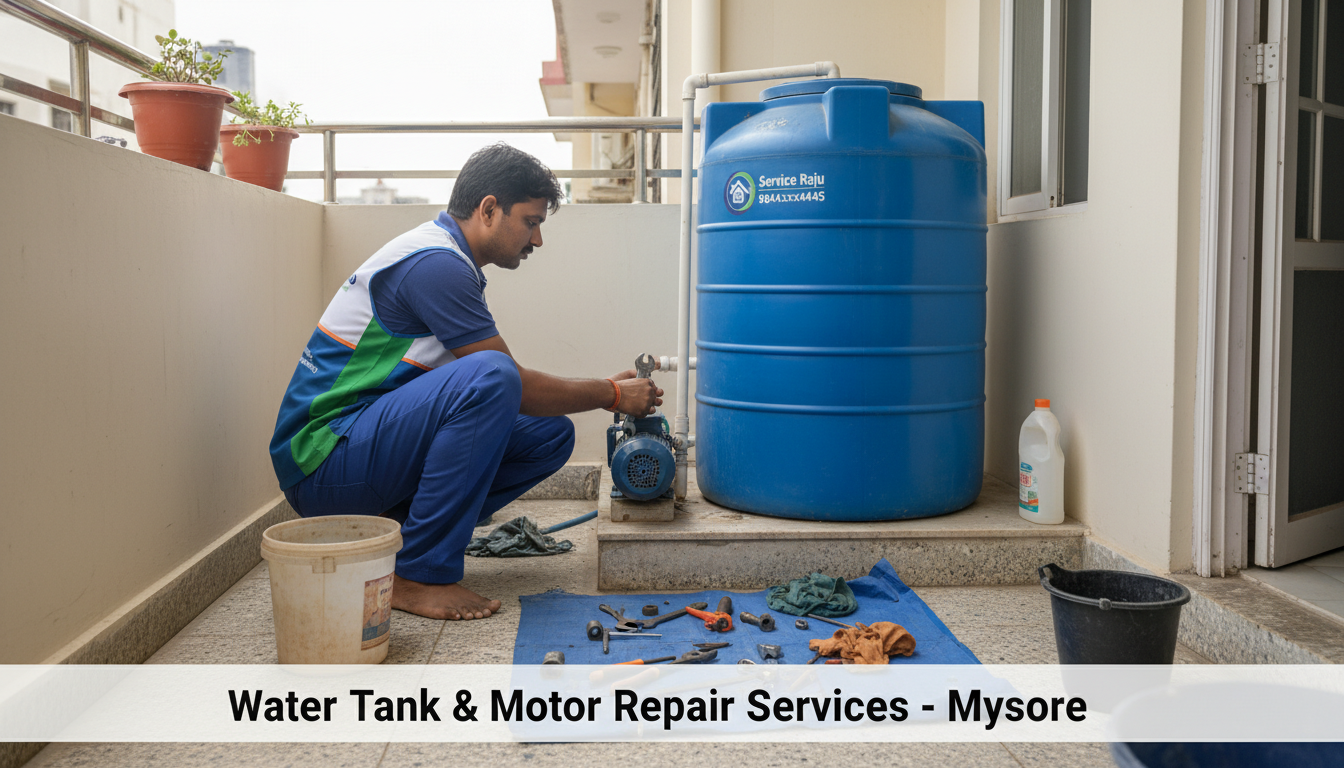 Expert Water Tank & Motor Repair in Mysore | Service Raju thumnail
