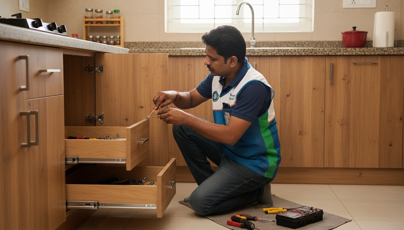 Expert Kitchen Fittings & Drawer Repair in Mysore | Service Raju thumnail