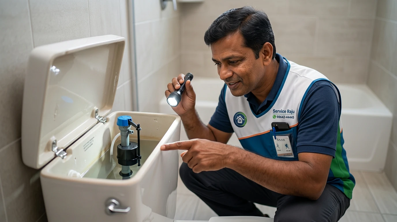 Fixing Low Water Pressure in Your Toilet Flush System in Mysore thumnail