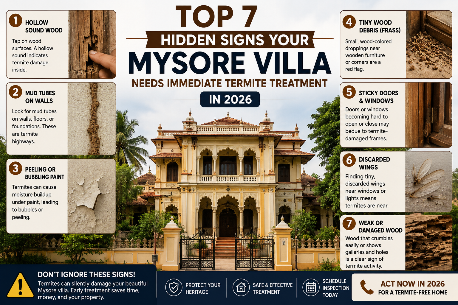 Top 7 Hidden Signs Your Mysore Villa Needs Immediate Termite Treatment in 2026