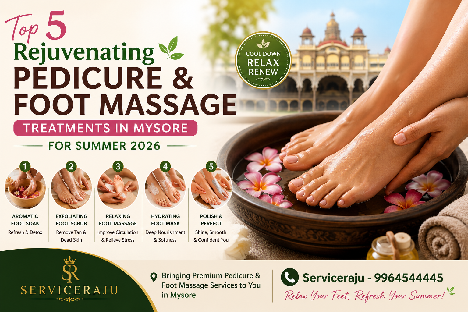 Top 5 Rejuvenating Pedicure & Foot Massage Treatments in Mysore for Summer 2026