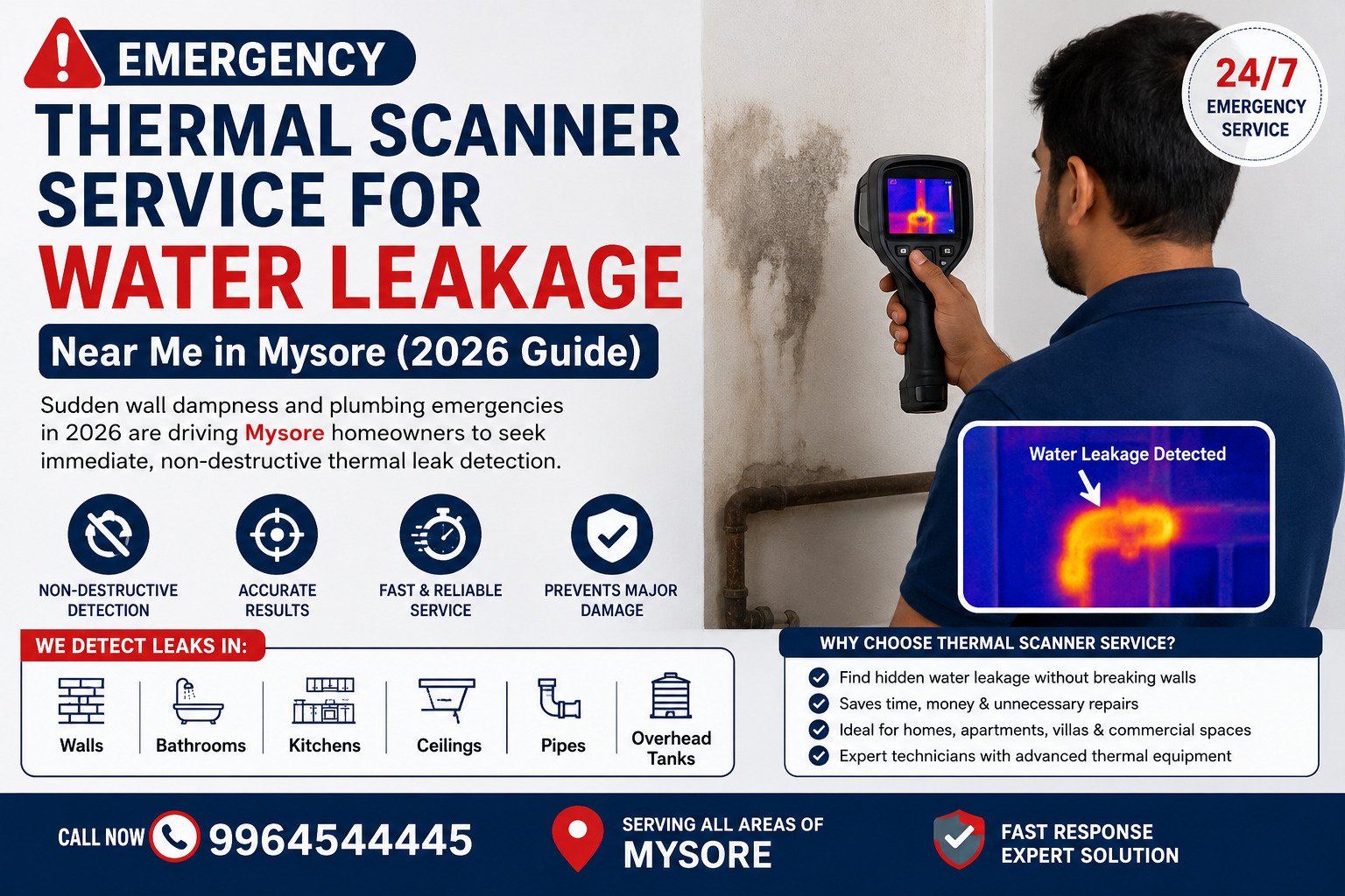 Top 5 Hidden Signs You Need a Thermal Scanner Service for Water Leakage Near Me in Mysore (2026)