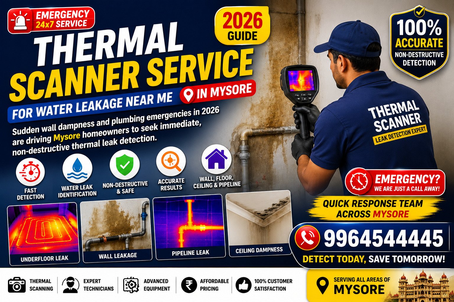 Stop Seepage Before It Starts: Preventive Thermal Scanner Service for Water Leakage Near Me in Mysore (2026)
