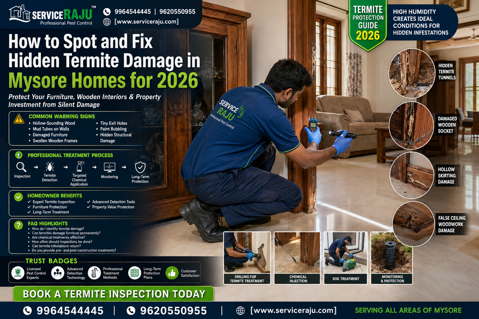 How to Spot and Fix Hidden Termite Damage in Mysore Homes for 2026