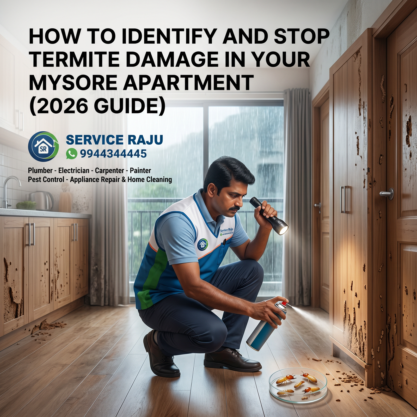 How to Identify and Stop Termite Damage in Your Mysore Apartment (2026 Guide)