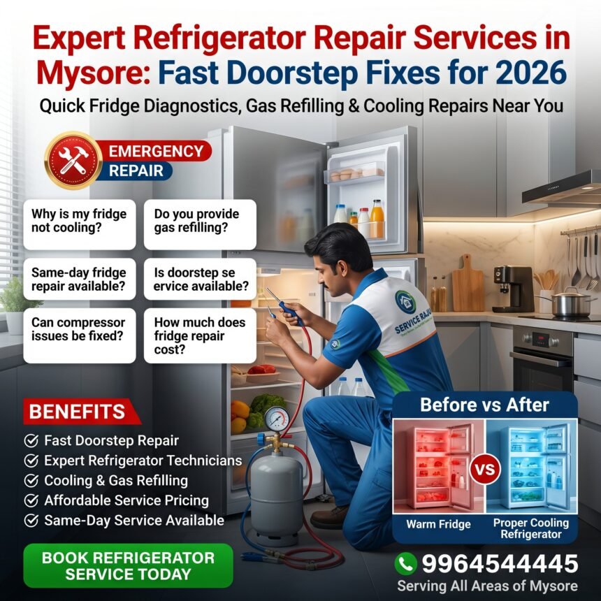 Expert Refrigerator Repair Services In Mysore: Fast Doorstep Fixes For 2026 Why This Works: Appliance Breakdowns Often Correlate With Seasonal Power Fluctuations And High Humidity. High-Intent 'Near Me' Searches For Quick, Affordable Fridge Diagnostics And Gas Refilling Are Consistently High. Expert refrigerator repair services in mysore: fast doorstep fixes for 2026 why this works: appliance breakdowns often correlate with seasonal power fluctuations and high humidity. High-intent 'near me' searches for quick, affordable fridge diagnostics and gas refilling are consistently high.