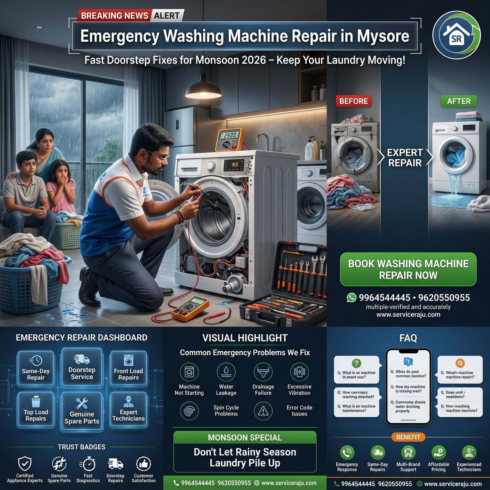 Emergency Washing Machine Repair in Mysore