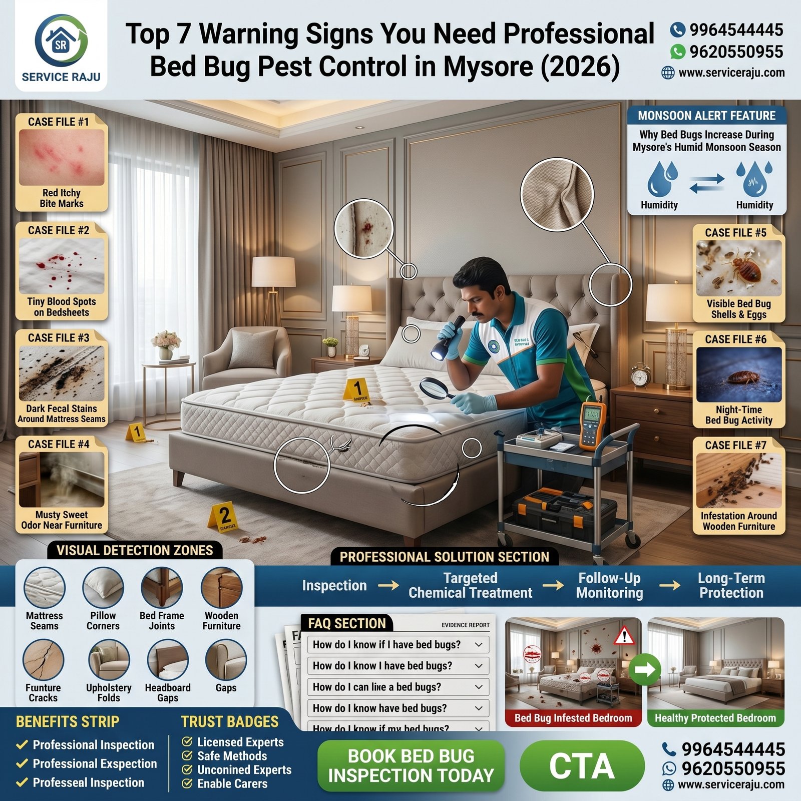 Top 7 Warning Signs You Need Professional Bed Bug Pest Control in Mysore (2026)