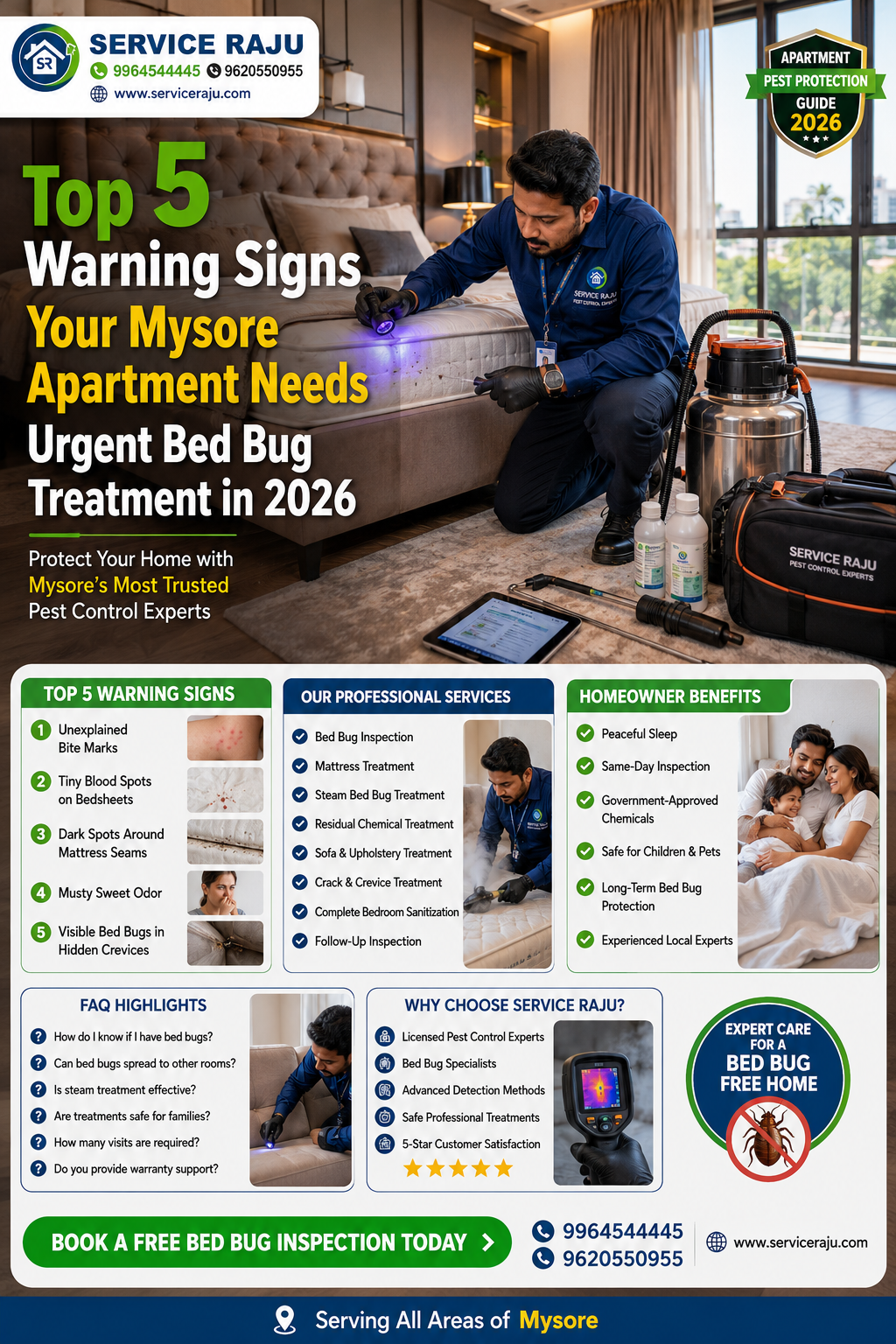 Top 5 Warning Signs Your Mysore Apartment Needs Urgent Bed Bug Treatment in 2026