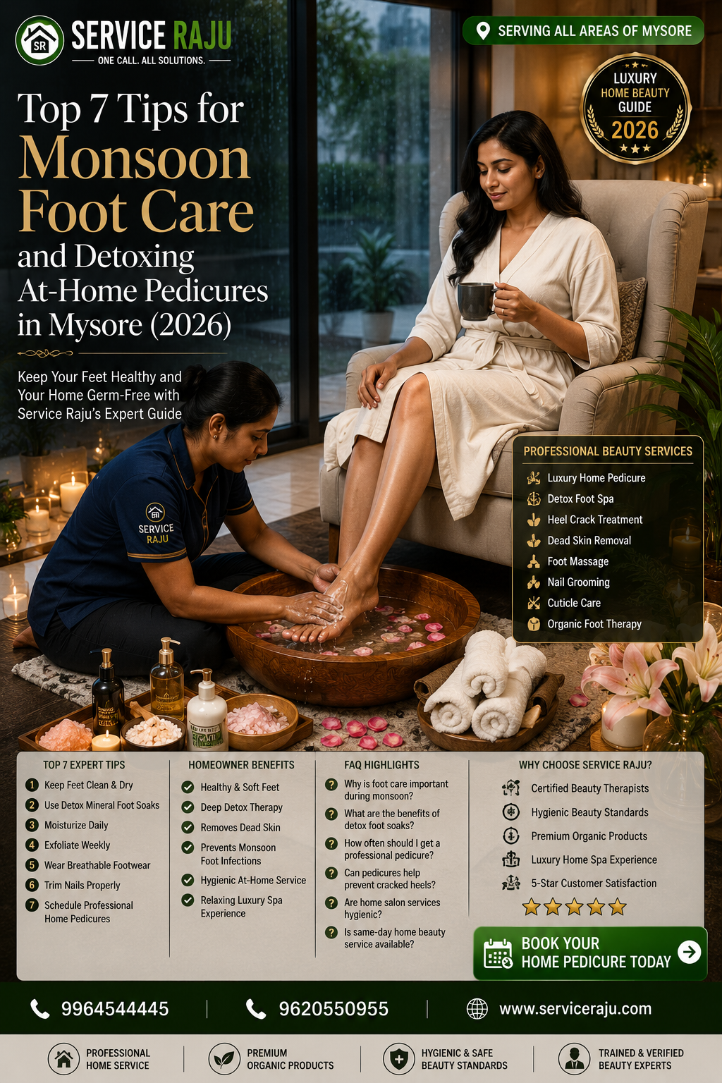 Top 7 Tips for Monsoon Foot Care and Detoxing At-Home Pedicures in Mysore (2026)