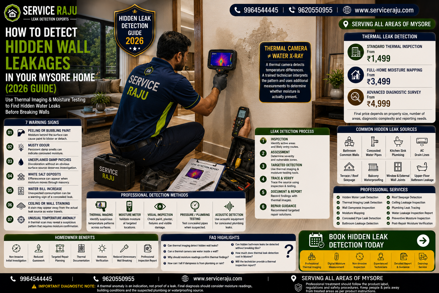 How to Detect Hidden Wall Leakages in Your Mysore Home (2026 Guide)