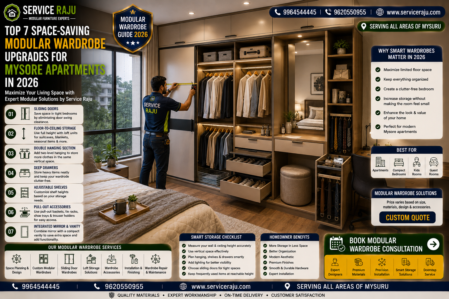 Top 7 Space-Saving Modular Wardrobe Upgrades for Mysore Apartments in 2026