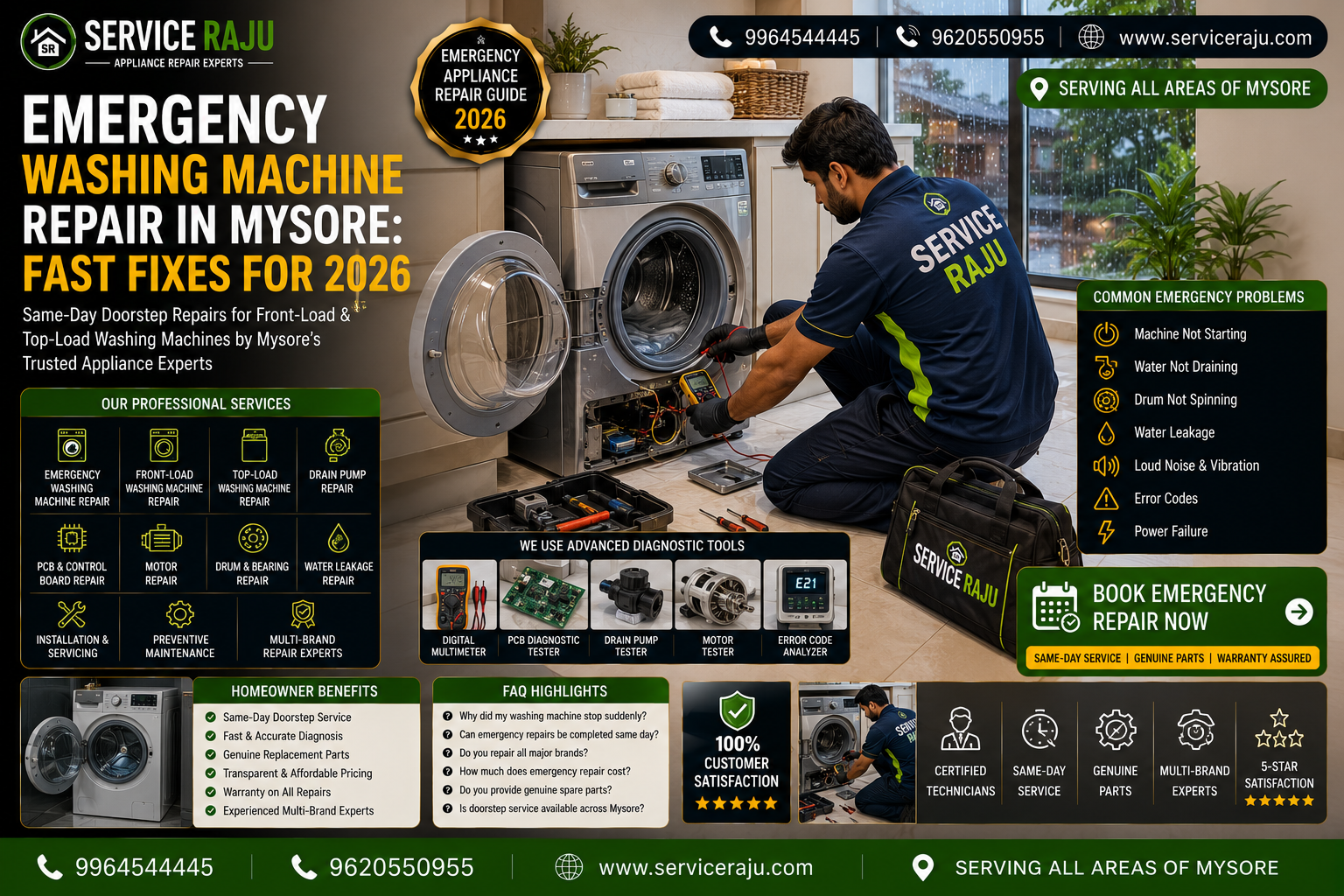 Emergency Washing Machine Repair in Mysore: Fast Fixes for 2026