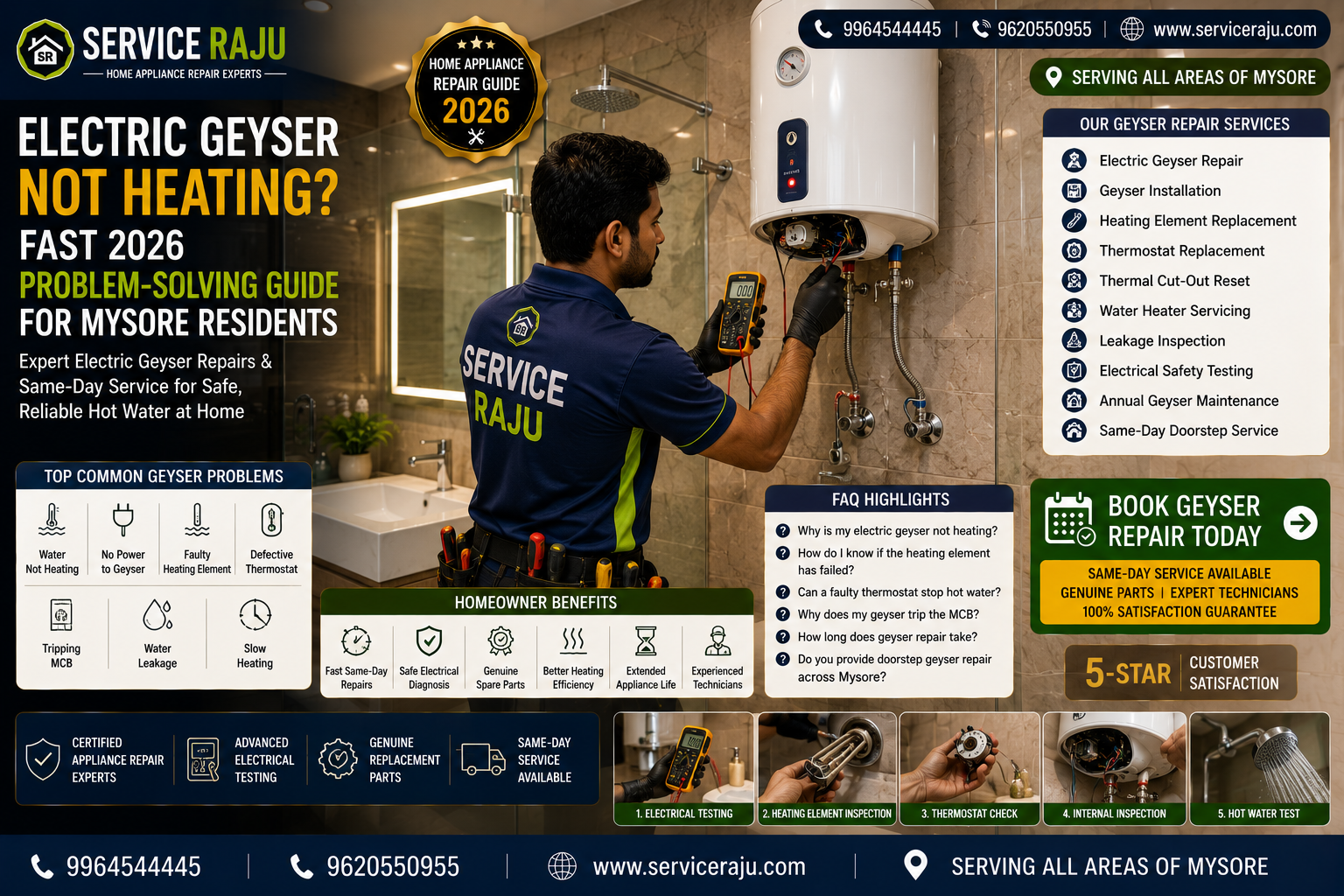 Electric Geyser Not Heating? Fast 2026 Problem-Solving Guide for Mysore Residents