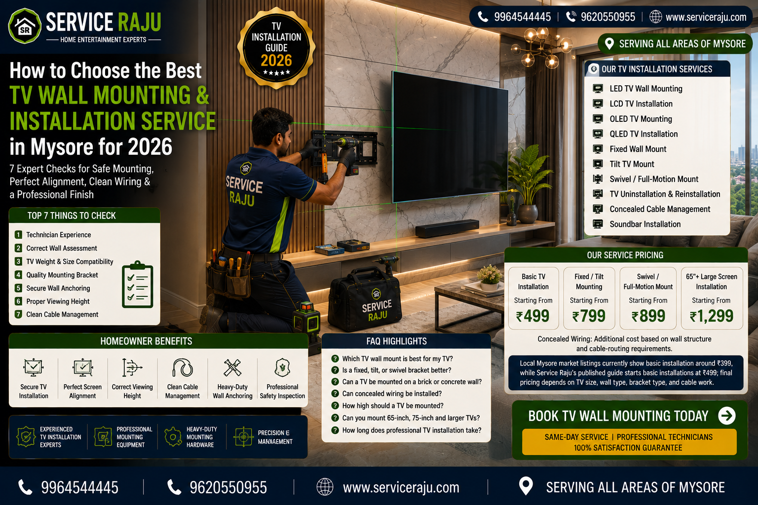 How to Choose the Best TV Wall Mounting & Installation Service in Mysore for 2026