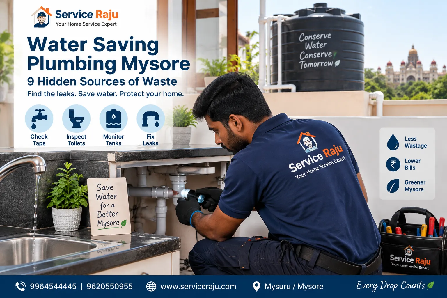 Water-Saving Plumbing Mysore: 9 Hidden Sources of Waste