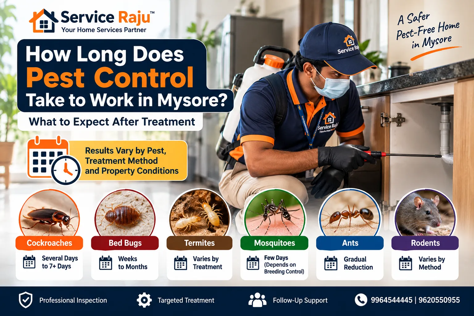 How Long Does Pest Control Take to Work in Mysore?