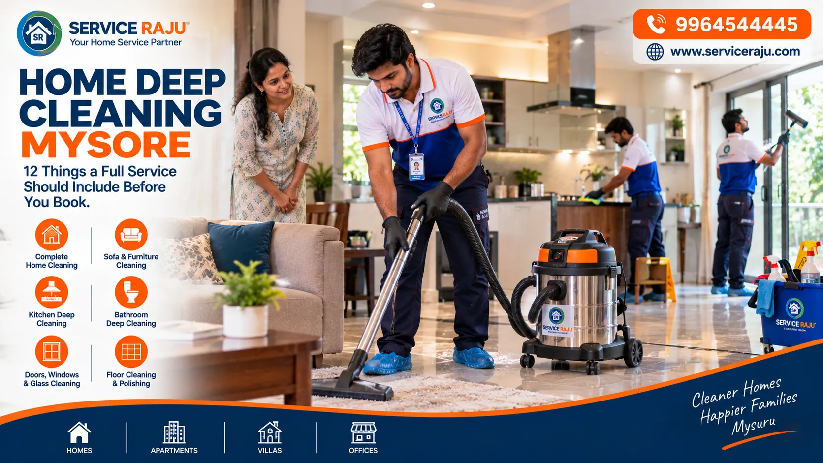 Home Deep Cleaning Mysore: 12 Things a Full Service Should Include Before You Book