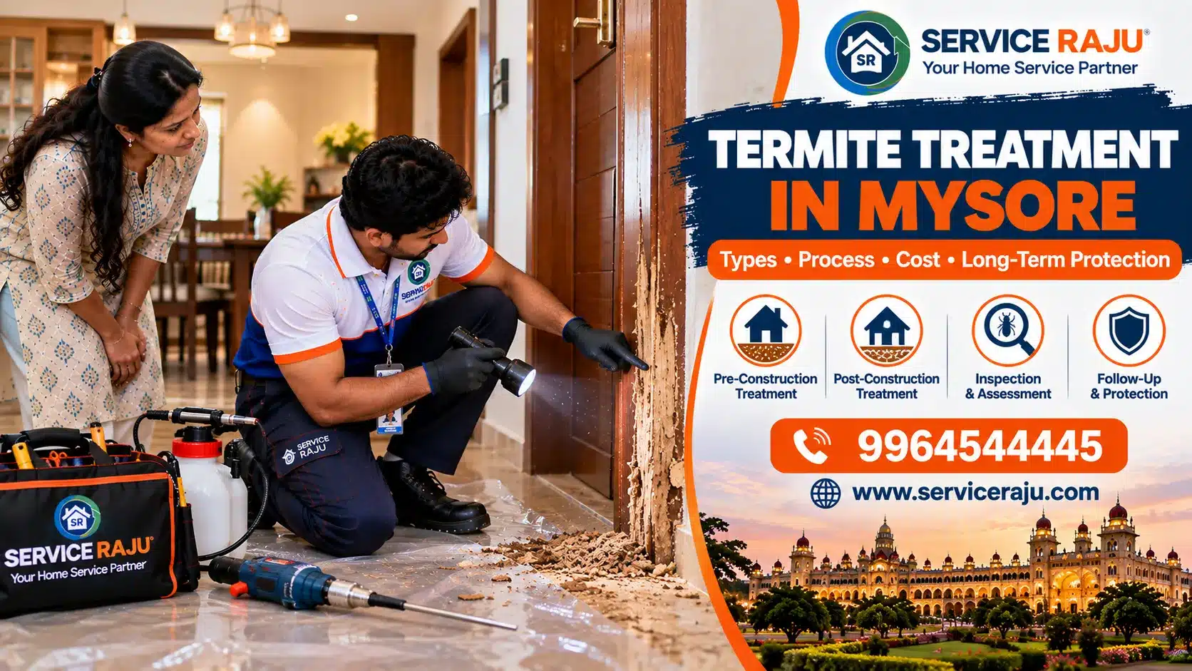 Termite Treatment in Mysore: Types, Process, Cost & Long-Term Protection