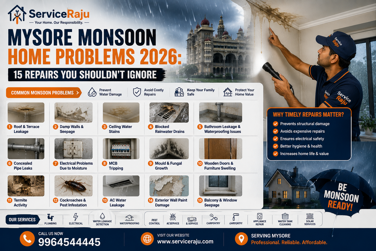 Mysore Monsoon Cockroach Problem 2026: Why Cockroaches Are Suddenly Invading Your Kitchen & How to Stop Them