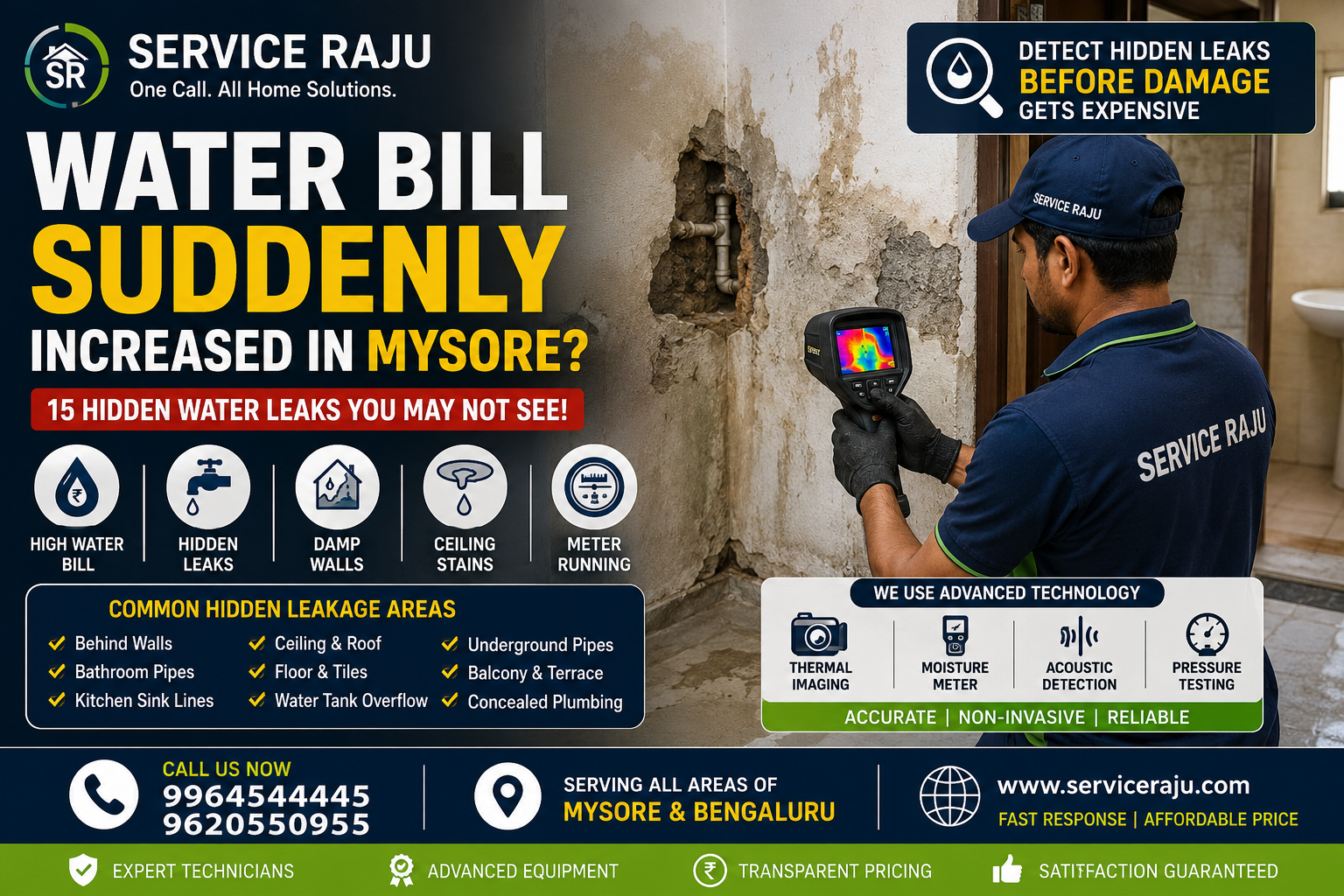 Water Bill Suddenly Increased in Mysore? 15 Hidden Water Leaks You May Not See