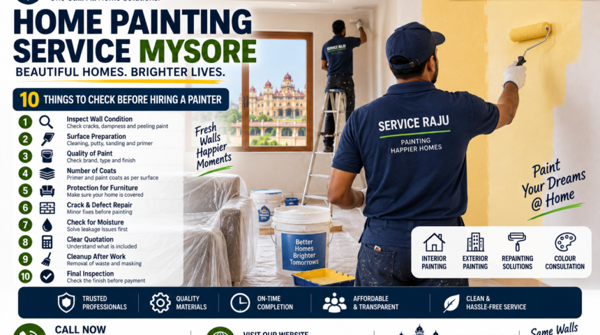 House Painting Service Mysore Checklist House painting service mysore checklist before hiring a painter