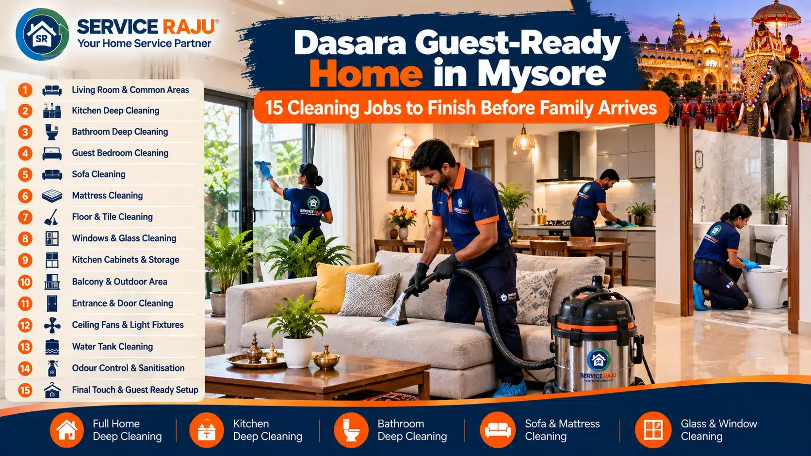 Dasara Guest-Ready Home: 15 Cleaning Jobs to Finish Before Family Arrives