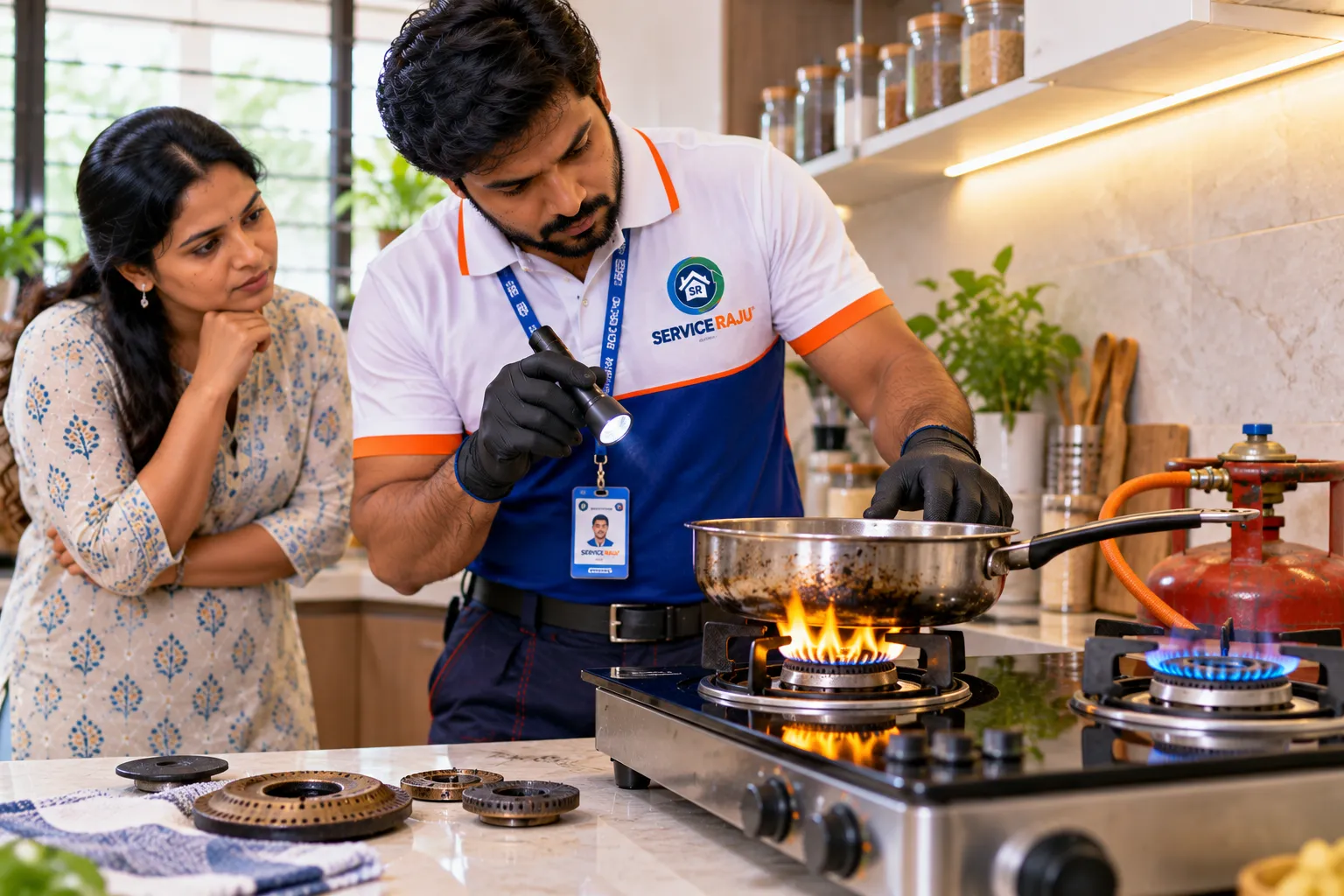 Gas Stove Flame Turning Yellow? 8 Causes to Check Before Using It Again
